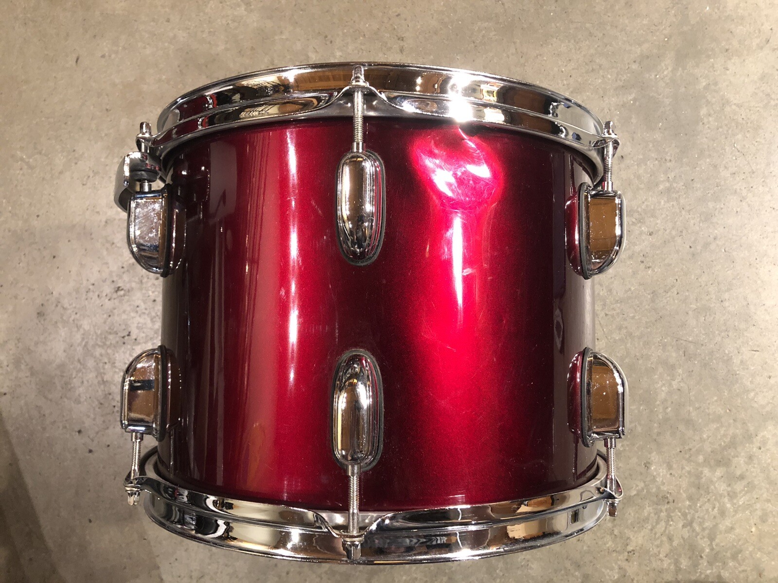 12” Premier Cabria Tom Drum WINE RED Rim Mount 9x12 BR4 eBay