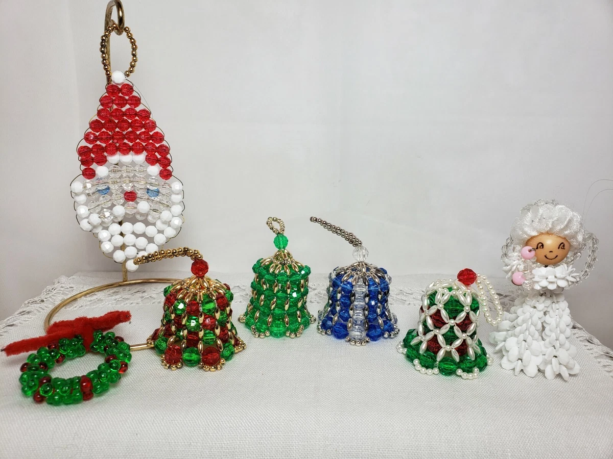 Antique beaded on sale christmas ornaments