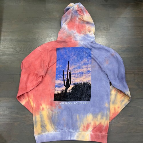 national geographic yellow tie dye hoodie