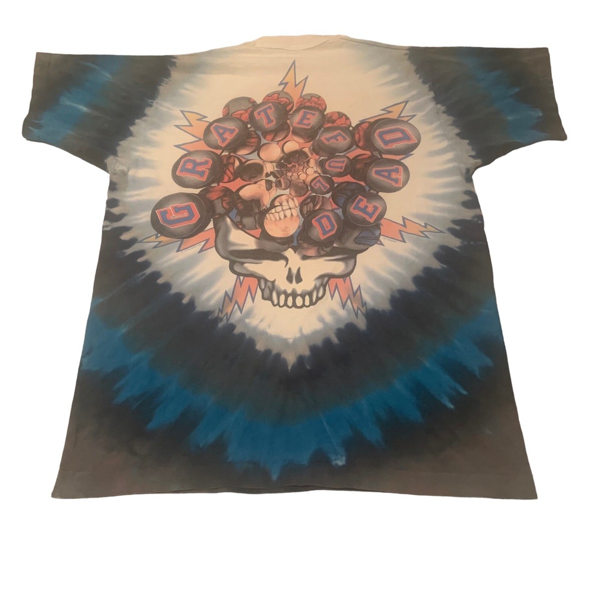 Vintage 1994 Grateful Dead Liquid Blue Hockey Minglewood Tie