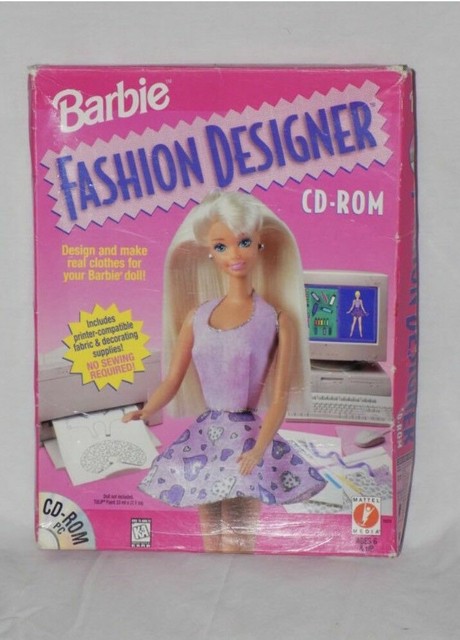 1996 Barbie Fashion Designer CD-ROM kit from Mattel | eBay