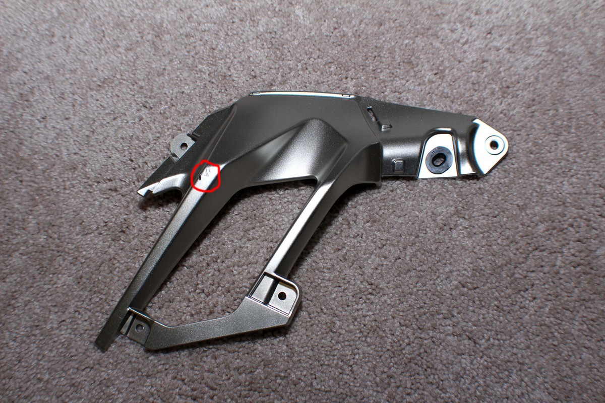65Z3S 26.5　専用 KAWASAKI NINJA ZX6R ZX636 COWLING,SIDE,LH,RR,M.D.BLACK 55028