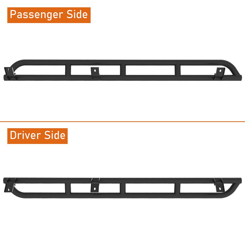 Tubular Slider Rocker Panels Nerf Bars For 2015-2025 Chevy Colorado GMC ...