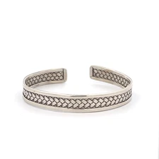 Sterling Silver Bangle Cuff Bracelet