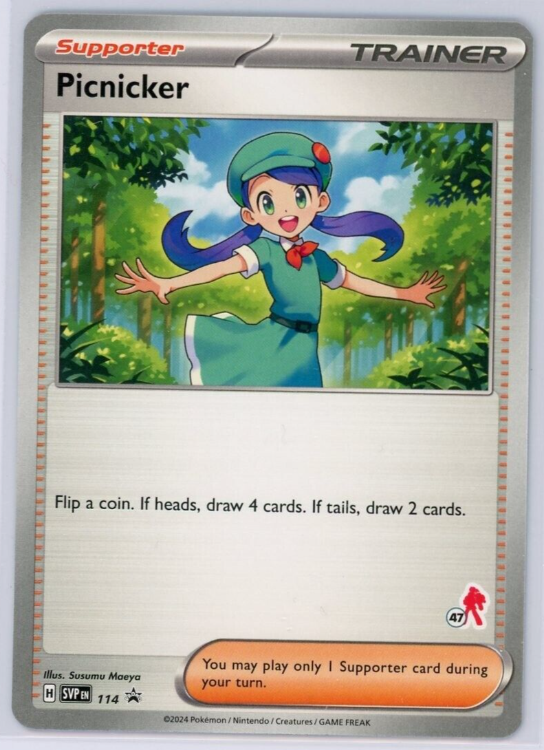 Pokemon TCG Picnicker SVP 114 Battle Academy Armarouge Stamp Black