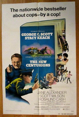 Original 1971 The New Centurions Theater Movie Poster 27 X 41 G. C. Scott