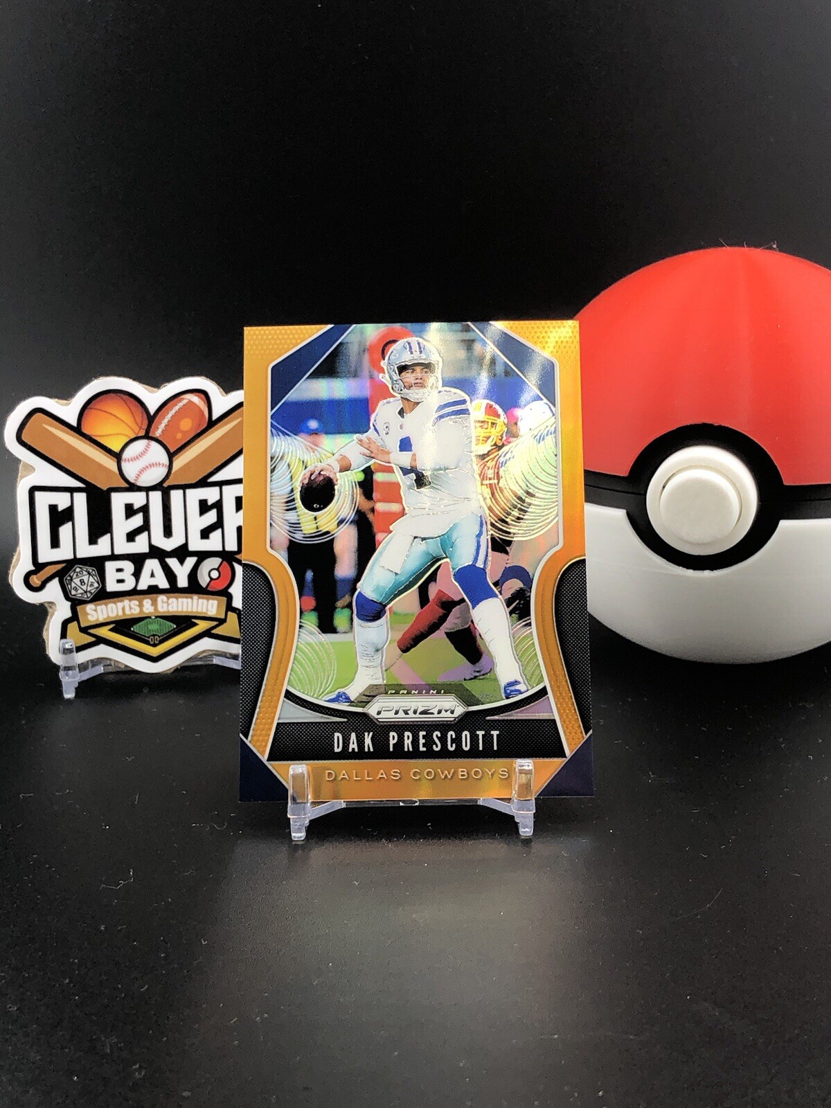 Dak Prescott 2019 Panini Prizm Orange Prizm #37 /249 Cowboys (CBMH)