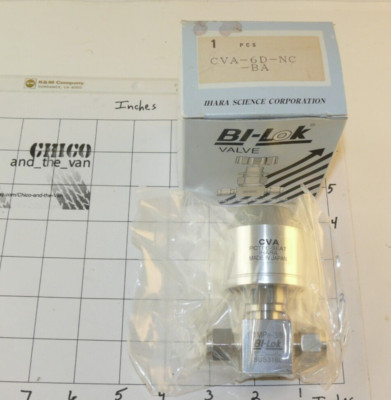 CVA-6D BA Bellows Valve SUS316l  1MPa-1/4 Bi-LOK IHARA  CVA-6D-NC-BA Norm Closed