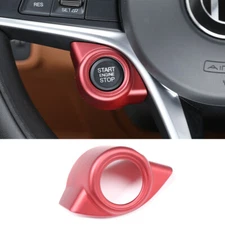 ABS Red Start Engine Button Frame Cover Trim For Alfa Romeo Tonale 2023-2024