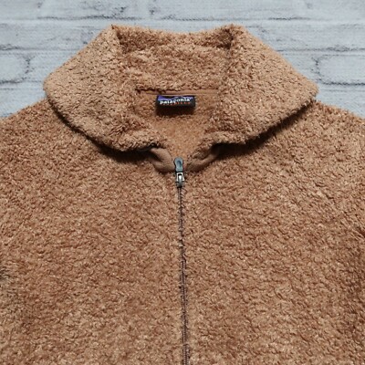 Patagonia Synchilla Fleece Curly Q Jacket Brown Fleece Shawl