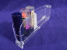 Lipstick Organizer Holder Holds Tubes Upright Automatic Acrylic Pusher Tray