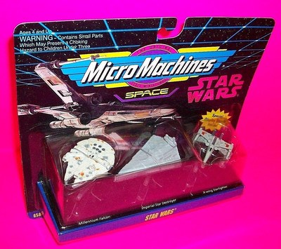 Star Wars Micro Machines X-WIng Millennium Falcon Imperial Star