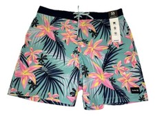 Hurley Phantom Classic 18" Boardshorts Aura Green Swim Trunks Men  s Size 33 NEW