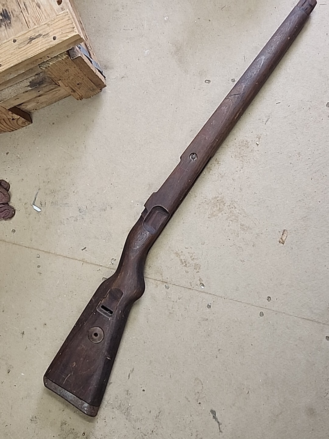 MAUSER K98 STOCK DUFFLE BAG CUT MID WAR WWII GERMAN 98K not Russian