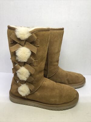 KOOLABURRA by UGGS Tall Winter Snow Faux Fur Lined Brown