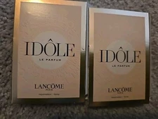 2x IDOLE LE PARFUM By LANCOME 0.04oz 1.2ml ea Spray Samples NEW ON CARD