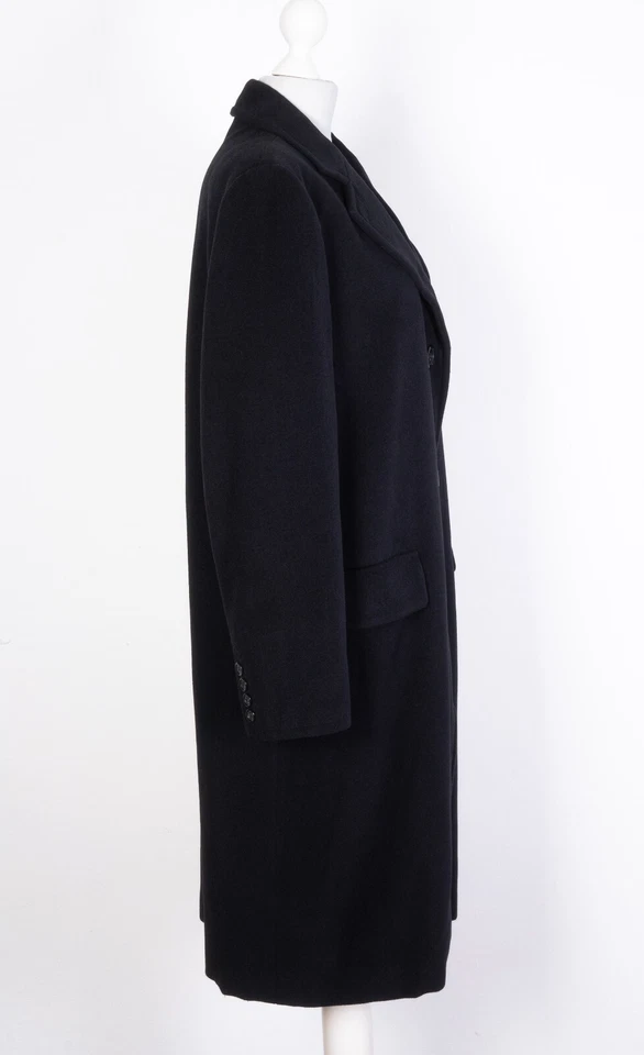 Max Mara Sportmax Coat Black Classic Women's Wool Angora US10 UK12 EU42 - Image 4 of 4