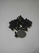 4 x ½"  ANTIQUE BRONZE FINISH -ROUND HEAD BRASS SCREW -DRAWER HANDLES - 25 OR 50