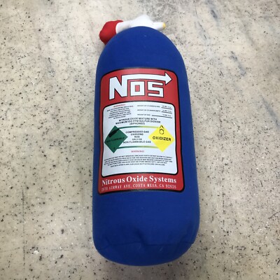 NOS Nitrous Oxide Systems Plush Pillow Great Gift Man Cave Accessory Novelty