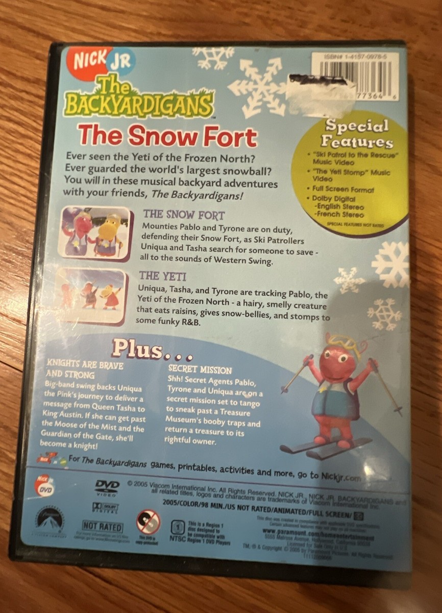 4 DVD Lot The Backyardigans Nick Jr. w/Special Features Flying