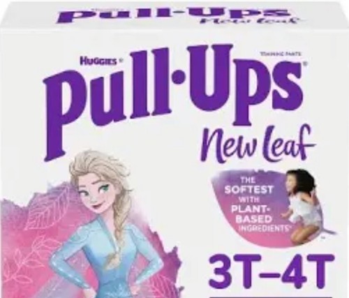 New Leaf Girls Disney Frozen Pull-ups, 3T-4T (32-40 Lbs) 60 Ct. No Box