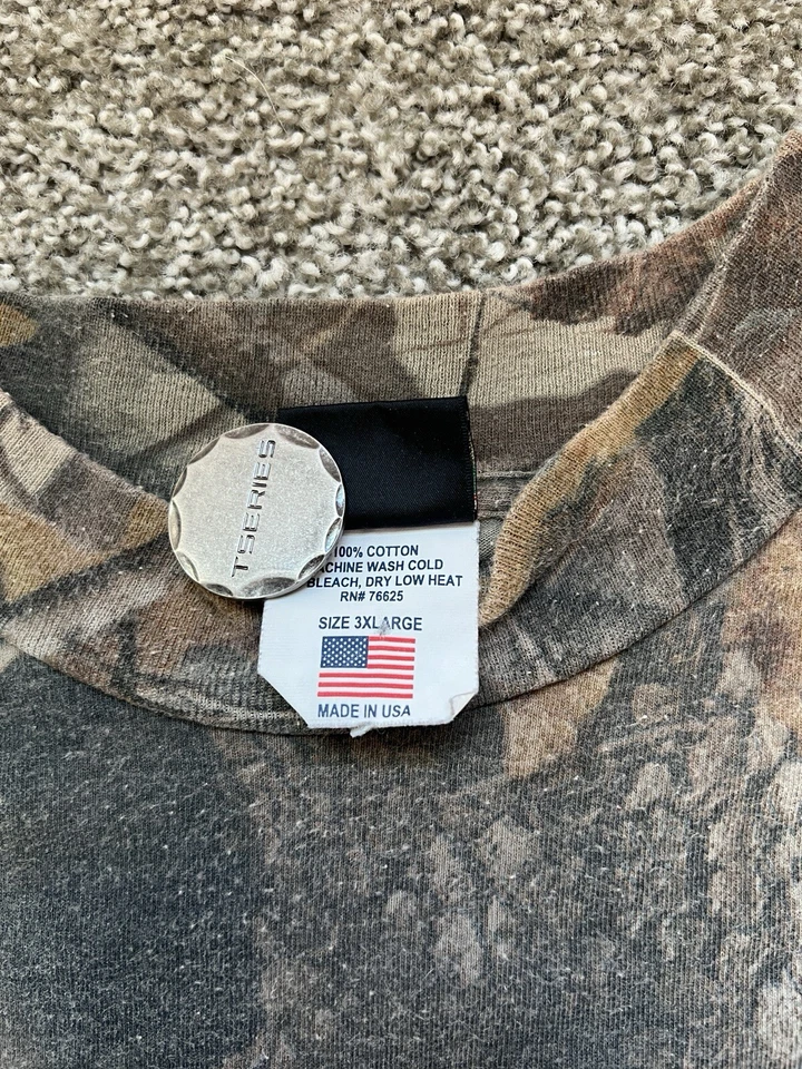 VNTG RedHead Longsleeve Shirt Mens 3XL RealTree Camo 90s Crewneck Pullover USA - Image 3 of 4