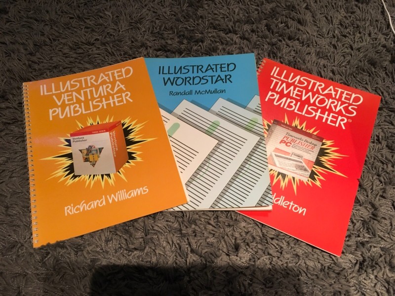 Vintage computers (ILLUSTRATED TIMEWORKS/WORDSTAR/VENTURA) Pack of 3