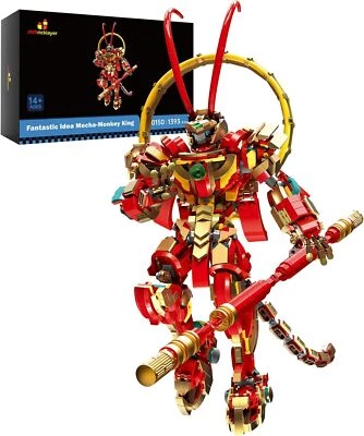 JMBricklayer Monkey King Mech-Bausets für Erwachsene und Kinder, Spielzeug