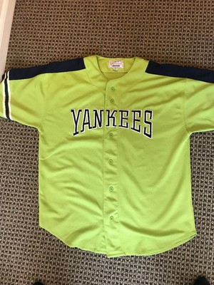 neon green baseball jersey