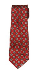 Robert Talbott Red Silk Tie Fancy Geometric Men's