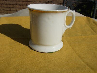 KAHLA PORCELAIN WHITE WITH GOLD TRIM MUG   GERMANY