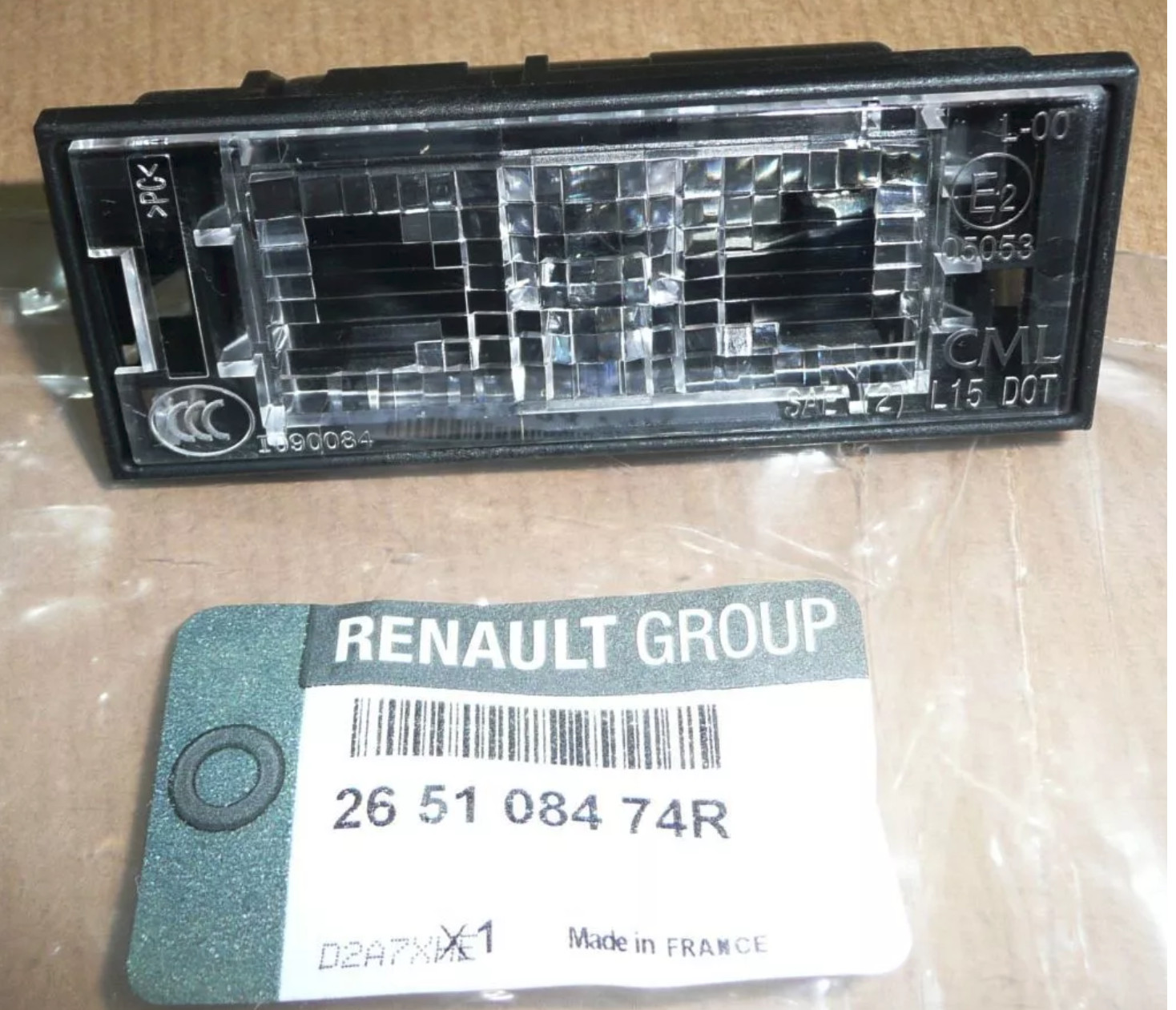 Lampe d'éclairage de plaque pour Renault Megane III : Optique d'origine de haute précision