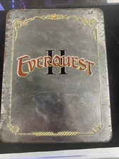 EverQuest 2 II Collectors Edition PC Game COMPLETE Tin w/ Coin Cloth Map Books