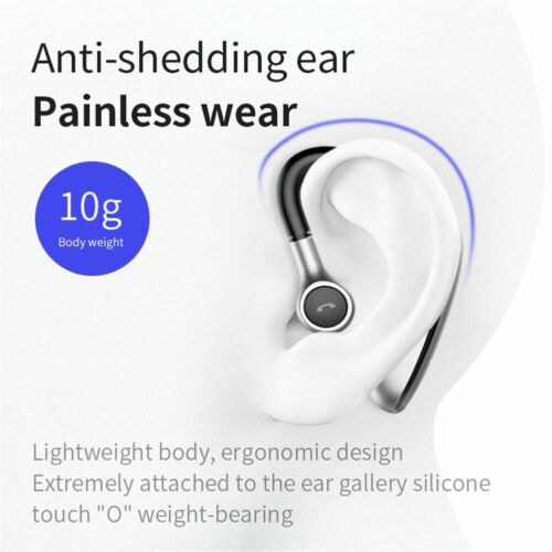 Wireless Bluetooth Headset Sport Headphone Lightweight Earphone for Cell Phones - Picture 2 of 12