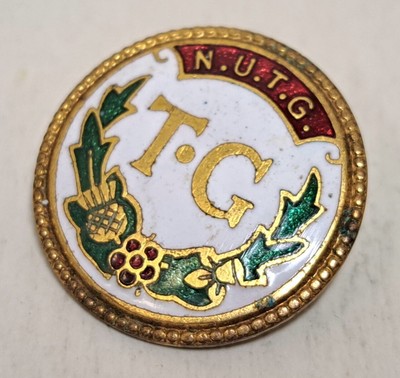 Vintage N.U.T.G. National Union of Townswomen Guild Badge Pin - Fattorini B'ham