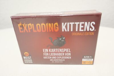 Exploding Kittens Originale Edition Ein Kartenspiel Neu Rechnung MwSt 