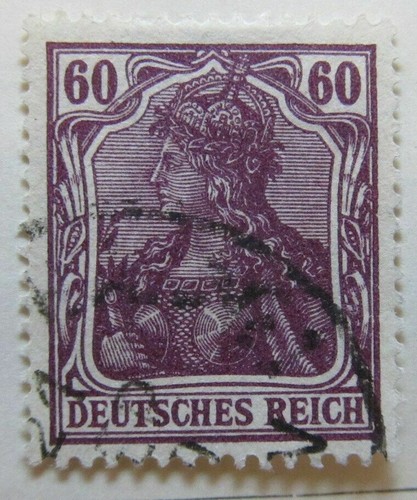 A6P44F41 Germany 1905 Wmk Lozenges 60pf Krieg used