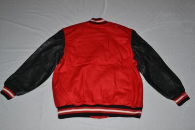 AUTHENTIC Mitchell & Ness MIAMI HEAT VARSITY JACKET LEATHER