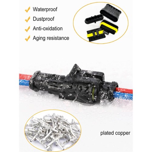 708/352/240PCS Waterproof Electrical Wire Connector Plug 1/2/3/4 Pin Terminals - Picture 7 of 19