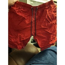 Vintage Nautica Swim Trunks Sz Laege Red Excellent CR3