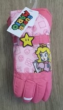 Girls Princess Peach Super Mario Thinsulate SKI Gloves Size S/M