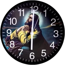 The Prayer Clock 10" with Hourly Bible Passages Narrated by James Earl Jones, Wa