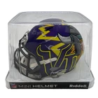 Justin Jefferson Signed Vikings Mini Helmet 1/1 Painted By Davide Salvadori