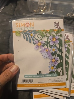 Simon Says Stamp Leafdance Flowers And Frame S1129 Steel Craft Die