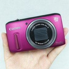 Canon PowerShot SX240 HS 12.1 MP Digital Camera 20x Optical Zoom - Pink Tested