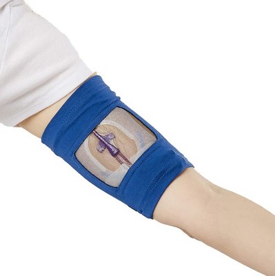 Care+Wear Mens' Ultra-Soft PICC Line Cover, Marine Blue