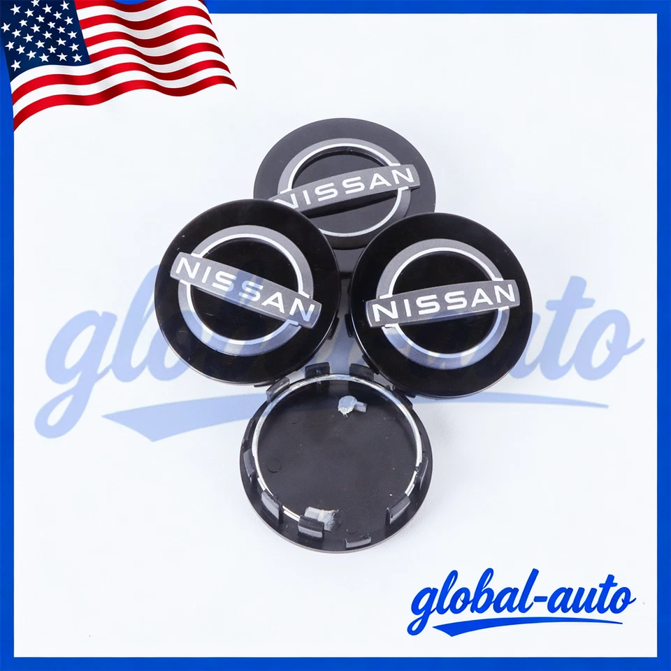 4PCS SET Wheel Center Caps 54mm For 40342-9LT0A Black Easy to Install Foto 2 de 4