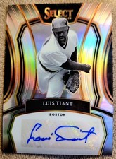 2024 Panini Select Luis Tiant Legendary Signatures Silver Prizm Auto. Red Sox. 