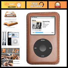 Handmade Leather Case for iPod Video 5th 5.5 Gen - Brown, 30GB, Durable Styl