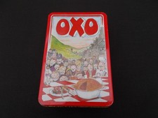 VINTAGE RETRO STYLE 1998 COLLECTABLE OXO ADVERTISING TIN WITH LID